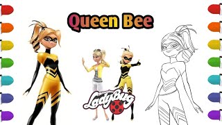 How to Draw Queen Bee From Miraculous Ladybug | Painting and Coloring for Kids