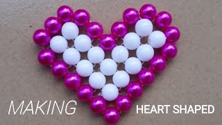 How to make beaded heart | Simple & Easy Tutorial