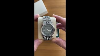 Rolex Wimbledon DateJust Unboxing #shorts