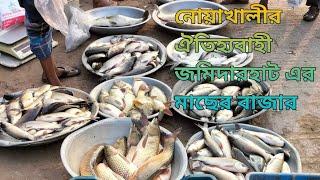 নোয়াখালীর ঐতিহ্যবাহী জমিদার হাট এর মাছের বাজার