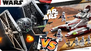 Lego Star Wars imperial tie fighter Vs republic fighter tank comparison-Just Alex-2023 #legostarwars