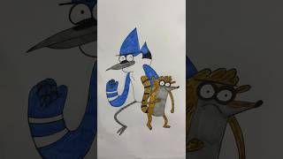 Малюємо Мордекая і Рігбі #shortvideo #drawing #shortsvideo #shorts #regularshow