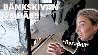 Nervöst att bära in bänkskivan! (Eng Sub)