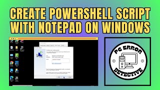 How to Create PowerShell Script with Notepad on Windows 10