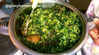 Make Finger Licking Vegetable Soup With Bitter Leaf And Water Leaf | Nigerian Food | Glory Homemaker