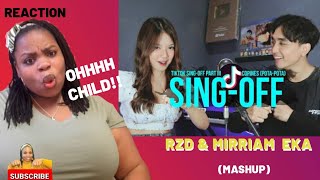 Reza Darmawangsa & Mirriam Eka TIKTOK SING-OFF Part 3 (Pop Smoke,Sia,Ariana Grande,Justin) Reaction