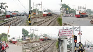 KERETA API LOKAL & JARAK JAUH DATANG DAN BERANGKAT STASIUN CIKARANG! JPL 111 Dekat Parkiran KRL CL