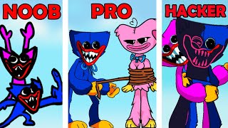 FNF Huggy Wuggy Character Test | NOOB vs PRO vs HACKER | Gameplay VS Playground