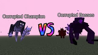 Corrupted Champion vs Corrupted Bosses | Minecraft  Mob Battle