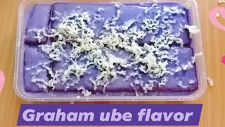 How to make Ube Cheese Graham float ||  easy dessert recipe