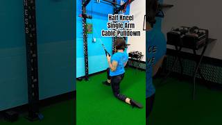 Half Kneel Cable Single Arm Pulldown