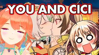 Kiara Raids Gigi's Stream Just to SHIP HER with Cecilia 【Hololive EN】