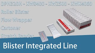 Roller Plate Blister + Flow Wrapper + Cartoner + Bander Linkage Line #machine