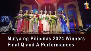 Mutya ng Pilipinas 2024 Major Winners - Q and A Performances