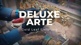 Gold Leaf Finishing on Classic Furniture by Deluxe Arte Furniture Italy