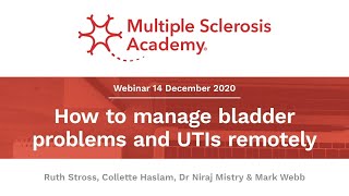 How to manage bladder problems and UTIs remotely | MS Academy