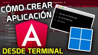 ✅ Como CREAR una APLICACION en Angular desde Terminal | Windows 10/11