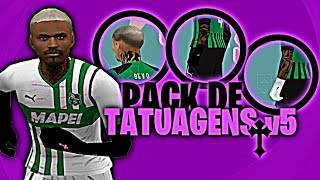 💢!!PACK DE TATUAGENS v5 Chrome Hearts + MANGA LONGA PARA TODAS AS PELES PES PPSSPP 2024/2025 ✝️