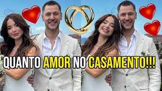 BRUNA GOMES E BERNARDO SOUSA ESTAVAM MUITO FELIZES NO CASAMENTO DELES! EMOCIONANTE!