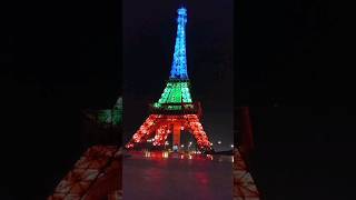 MESMERISING VIEW OF EIFFEL TOWER AT BAHRIA TOWN KARACHI  #beautiful #eiffeltower #btk