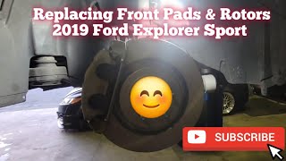 How to: Change out 2019 Ford Explorer Sport Front Pads & Rotors