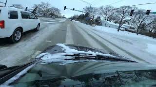 Snow Drive Chicago Suburbs