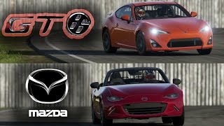 Forza 7 - TOP GEAR  - Toyota GT86 vs Mazda MX-5 VERY CLOSE Track Battle