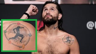 Jorge Masvidal gets a Flying Knee Tattoo