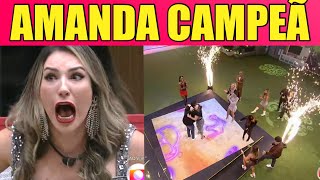 AMANDA É A CAMPEÃ DO BBB 23 COM 68% DOS VOTOS EM FRACASSO DE AUDIÊNCIA