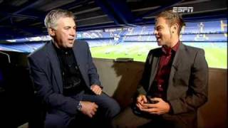 Carlo Ancelotti interviewed by Richard Lenton on ESPN