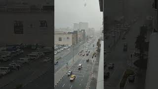 Heavy Rain in Dubai #rain #dubai #weekend #2023