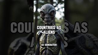 AI Draws Countries as Aliens #ai  #alien #shorts #country