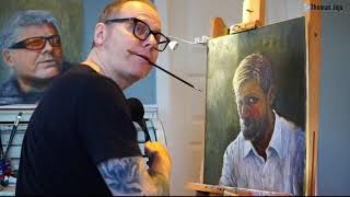 Oilpainting  morning session january 2024 - vlog 200