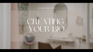 Creating your Bio