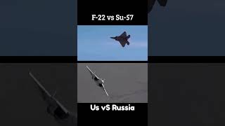 F-22 vs su-57#shorts