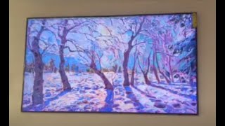 Samsung Frame TV 85" unbox and install