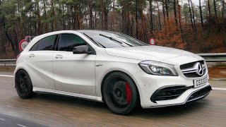 Chasing a 440 BHP Mercedes A45 AMG in a C43 AMG | Performance Tours