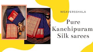 Pure Kanchipuram Saree Only single piece weaversshala