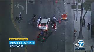 Truck slams into protester during Breonna Taylor demonstration in Hollywood   ABC7