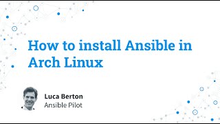 How to install Ansible in ArchLinux