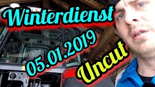 ❄️Winterdienst❄️Schneeräumung🚜am 05.01.2019 UNCUT🎬