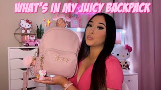 WHAT’S IN MY BACKPACK 2023 | (juicy couture backpack)