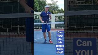 My tennis trick shots: The 3rd ball shot! #tennis #shorts #trickshots #tennisvideo #tricks #funny