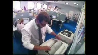 Man Loses Temper with Printer