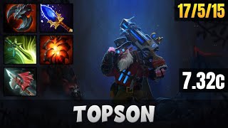 TOPSON Sniper MID LANE Gameplay WITH 17 KILLS | Dota 2 Full Game