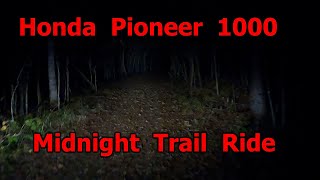 Night ride in the Honda Pioneer 1000 with stock lighting