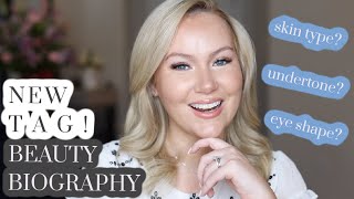 Beauty Biography Tag | Skin Type, Face Shape, and more beauty stats about me! | August Giveaway