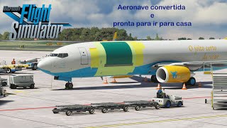 MSFS2020 | Boeing 737 já convertido a cargueiro | Boeing 737 BCF | Liege - Ilha de Sal - Curitiba |