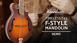 Washburn Timeless F43 F-Style Mandolin Demo