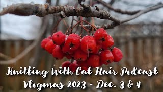 Knitting Vlogmas 2023 Days 3 & 4 | Wild in the Woods Advent | Black Squirrel | Christmas Stocking